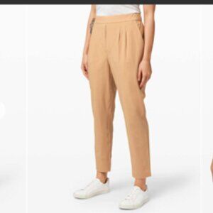 Lululemon Your True Trouser High Rise Pant Beech Wood/Camel Sz 4
